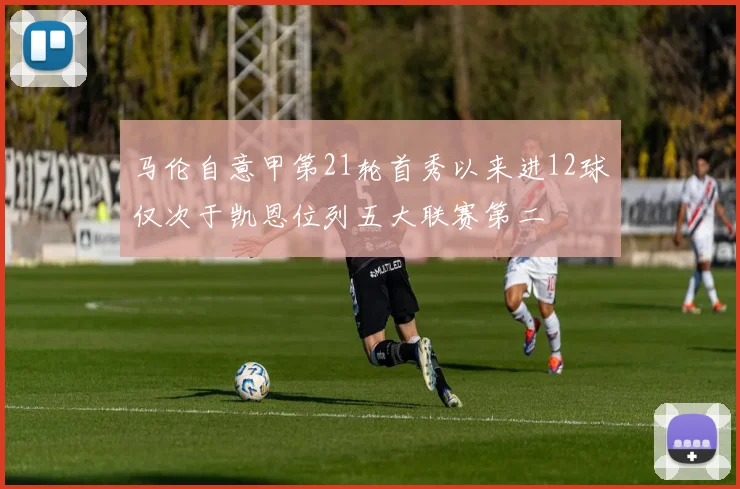 马伦自意甲第21轮首秀以来进12球仅次于凯恩位列五大联赛第二