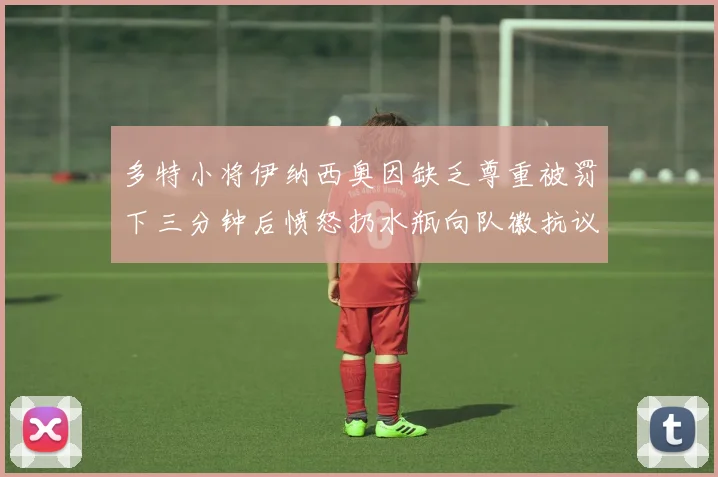 多特小将伊纳西奥因缺乏尊重被罚下三分钟后愤怒扔水瓶向队徽抗议